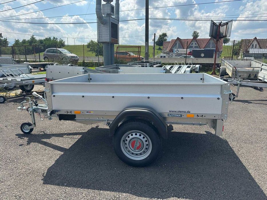 REMORCA STEMA 750- 850 kg/200(250)*110(128)*35 cm, CU SISTEM FRANARE !