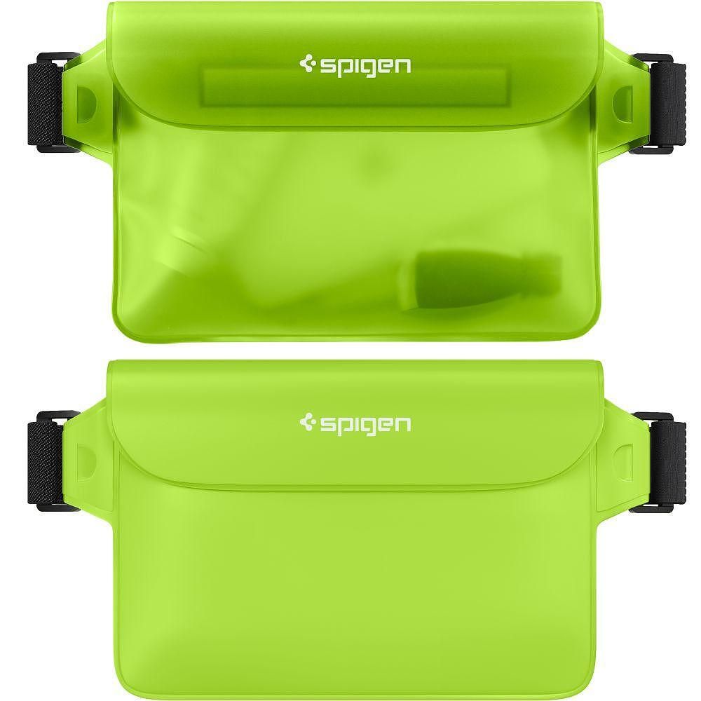 Универсална водоустойчива чанта spigen a620 cactus green 2 pack