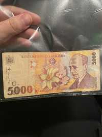 Bancnota de 5000 lei din 1998 Lucian Blaga 007A