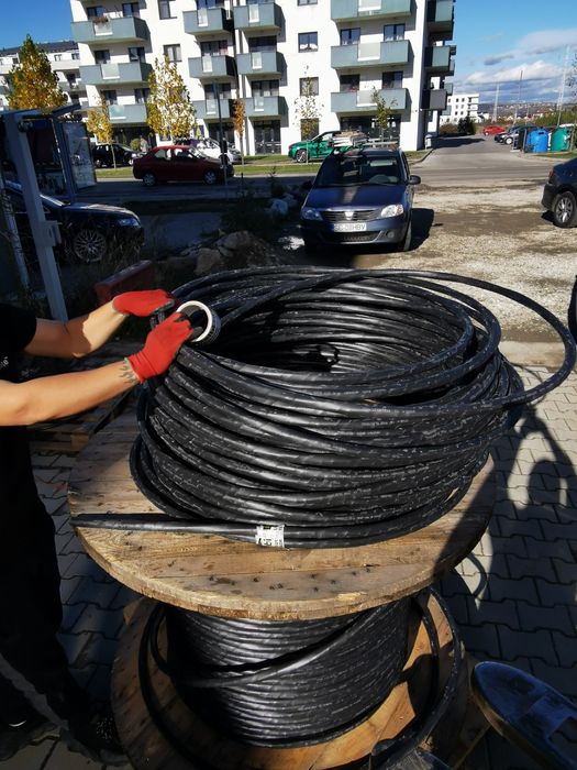 Cablu curent 130m trifazic 4x25 aluminiu cu protecție