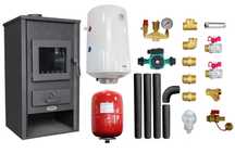 Pachet Termosemineu pe lemne Fornello B2E 14 kW