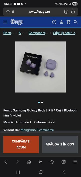 Casti samsung buds 2 pro