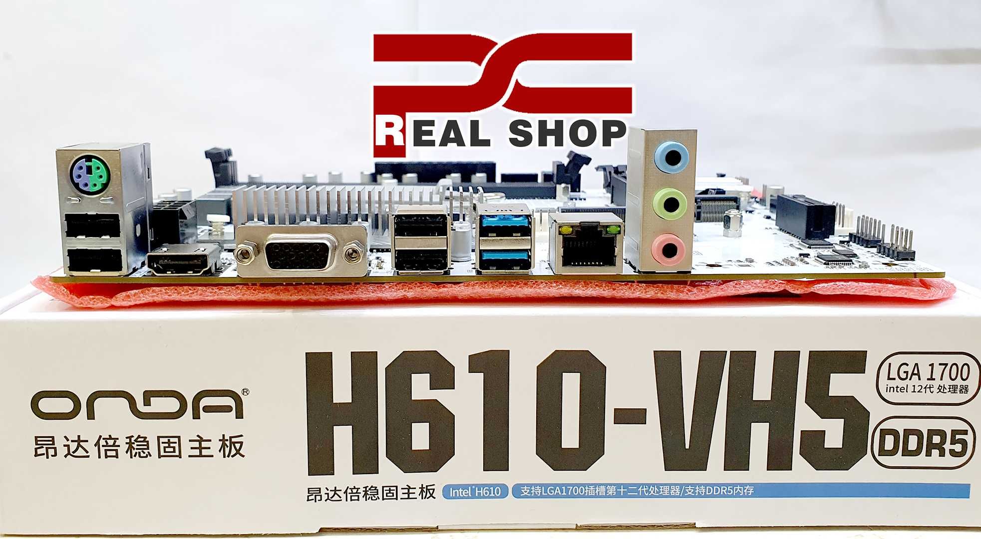 Intel-White! ONDA H610M-VHW + Intel Core i5 12400F + 16GB DDR5 4800MHz