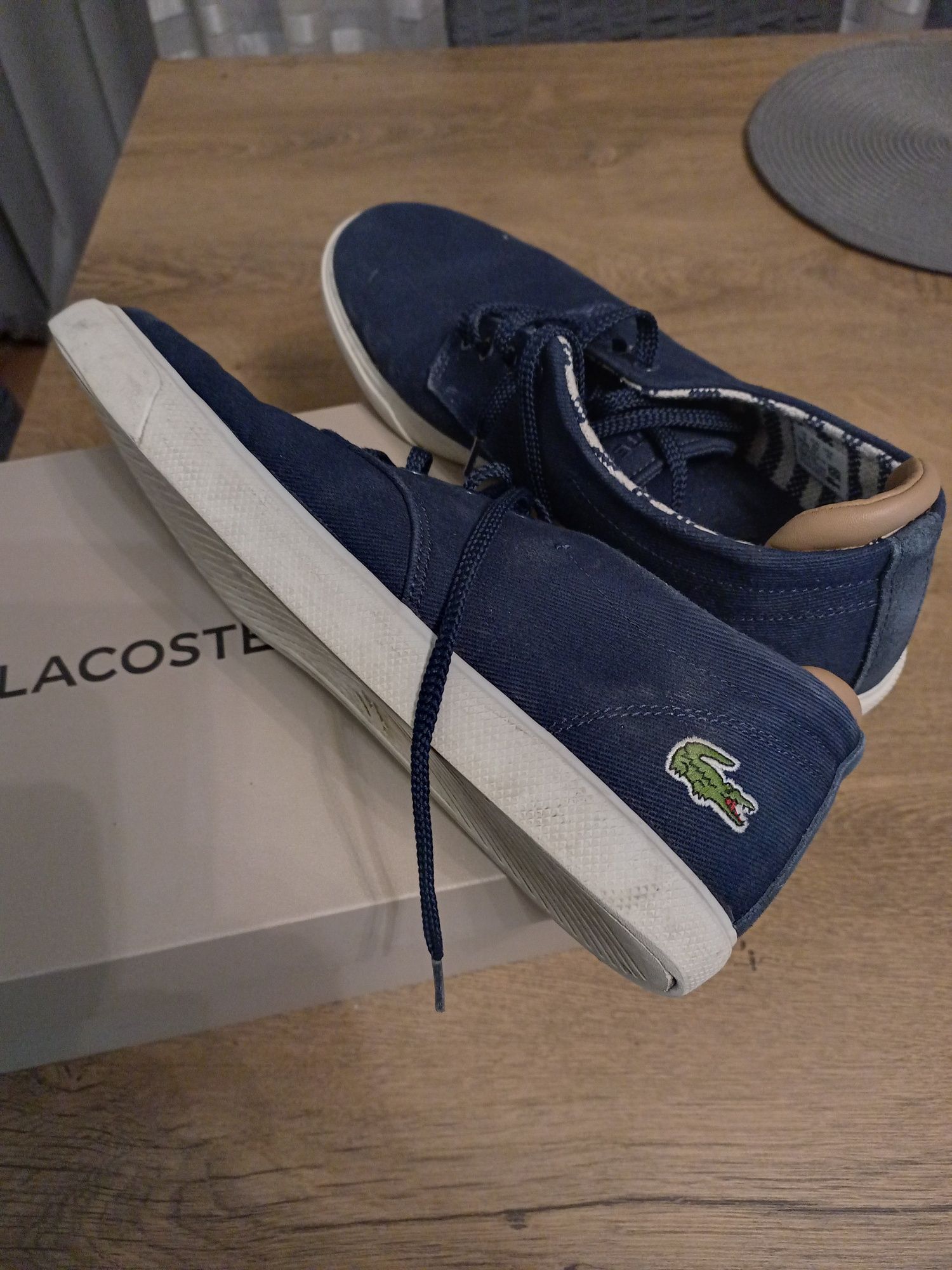 Обувки мъжки Lacoste N 43 или 9 тъмно сини пролетно - лятни