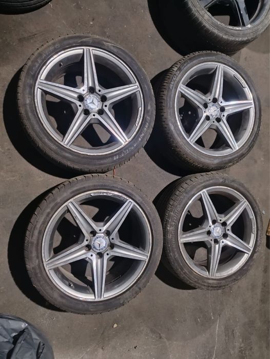 Set Roti AMG Originale R18 Jante Anvelope DOT24 C Class W205 w213 w212