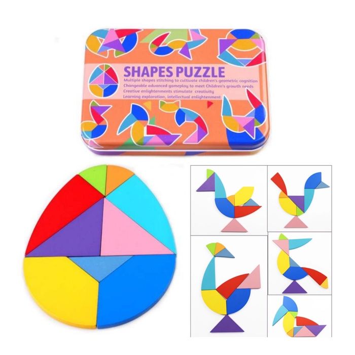 4 броя 3D Пъзели за Деца с Повече от 100 Фигури всеки в Метална Кутия