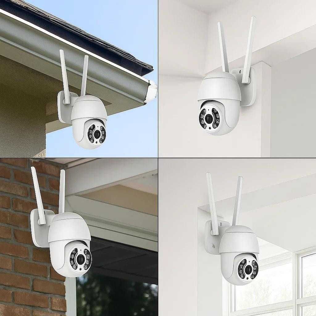Безжичен WiFi комплект с 4 камери 4К Ultra HD+DVR за видеонаблюдение