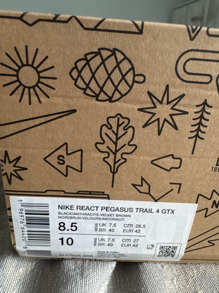 Nike React Pegasus Trail 4, Gore-Tex, водоустойчиви