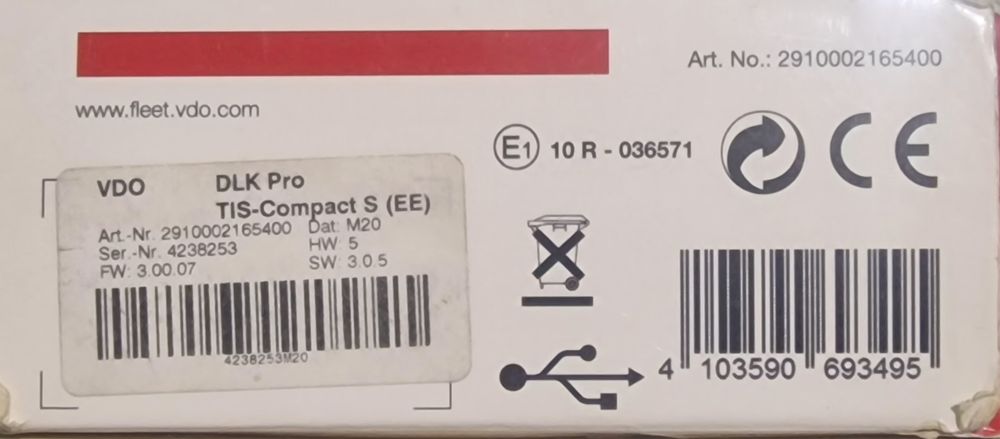 Aparat descărcare date tahograf – VDO DLKPro TIS-Compact S (EE)