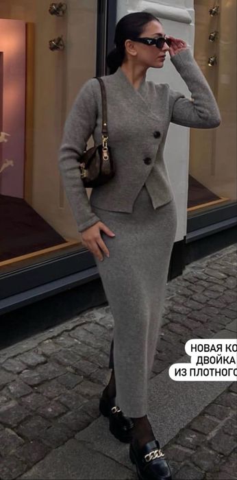 Новая двойка ZARA из плотного трикотажа