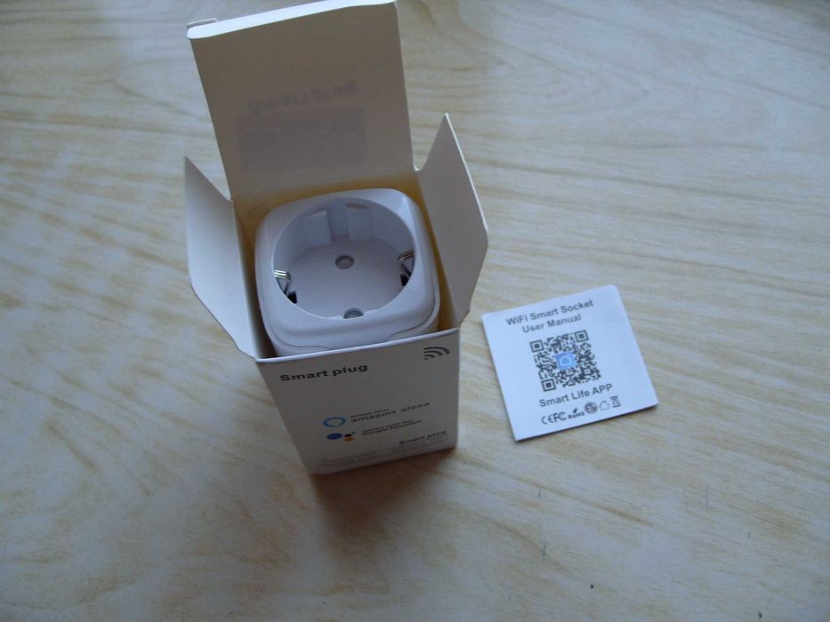 Wi-Fi Smart контакт Tuya, 16A. Контрол от всяка точка на света