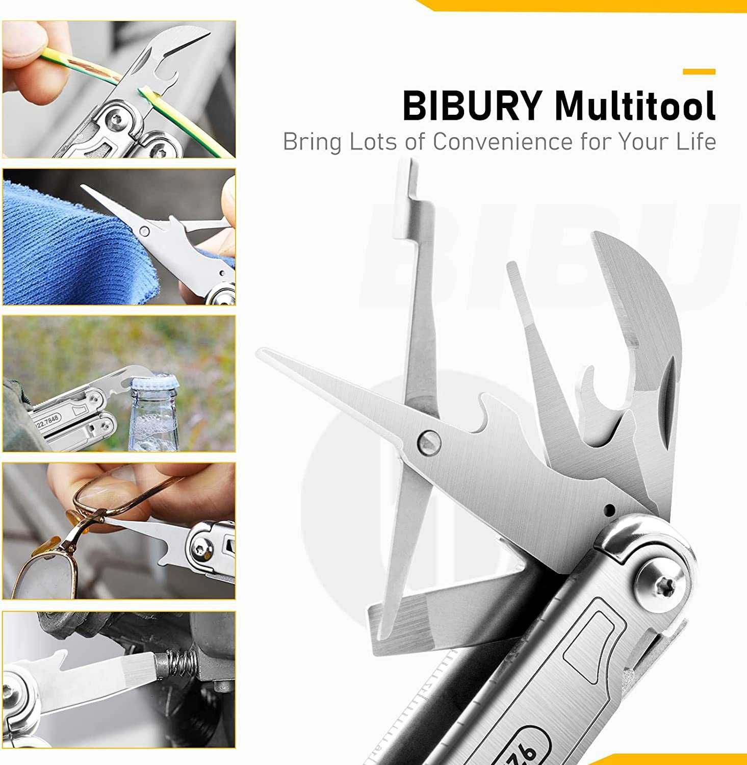 Bibury Multi-Tool 18 в 1 мултитул, с битове и ножичка