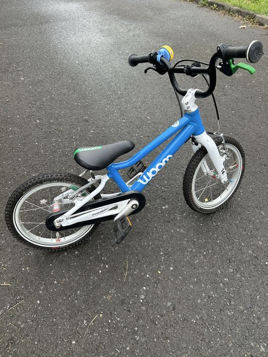 Bicicleta albastra woom 2 cu cric original