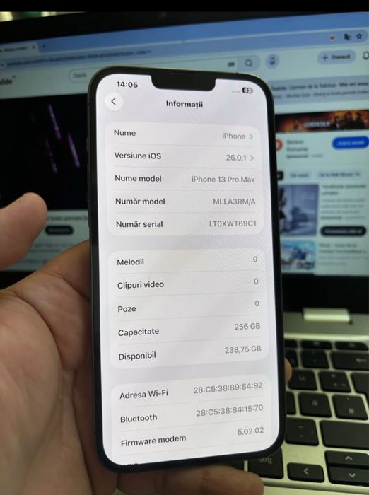 Vand iphone 13 pro Max la cutie stare foarte buna de functionare