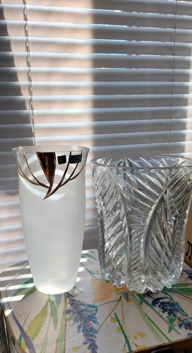 Ваза Богемия Чехия . Ваза СССР.