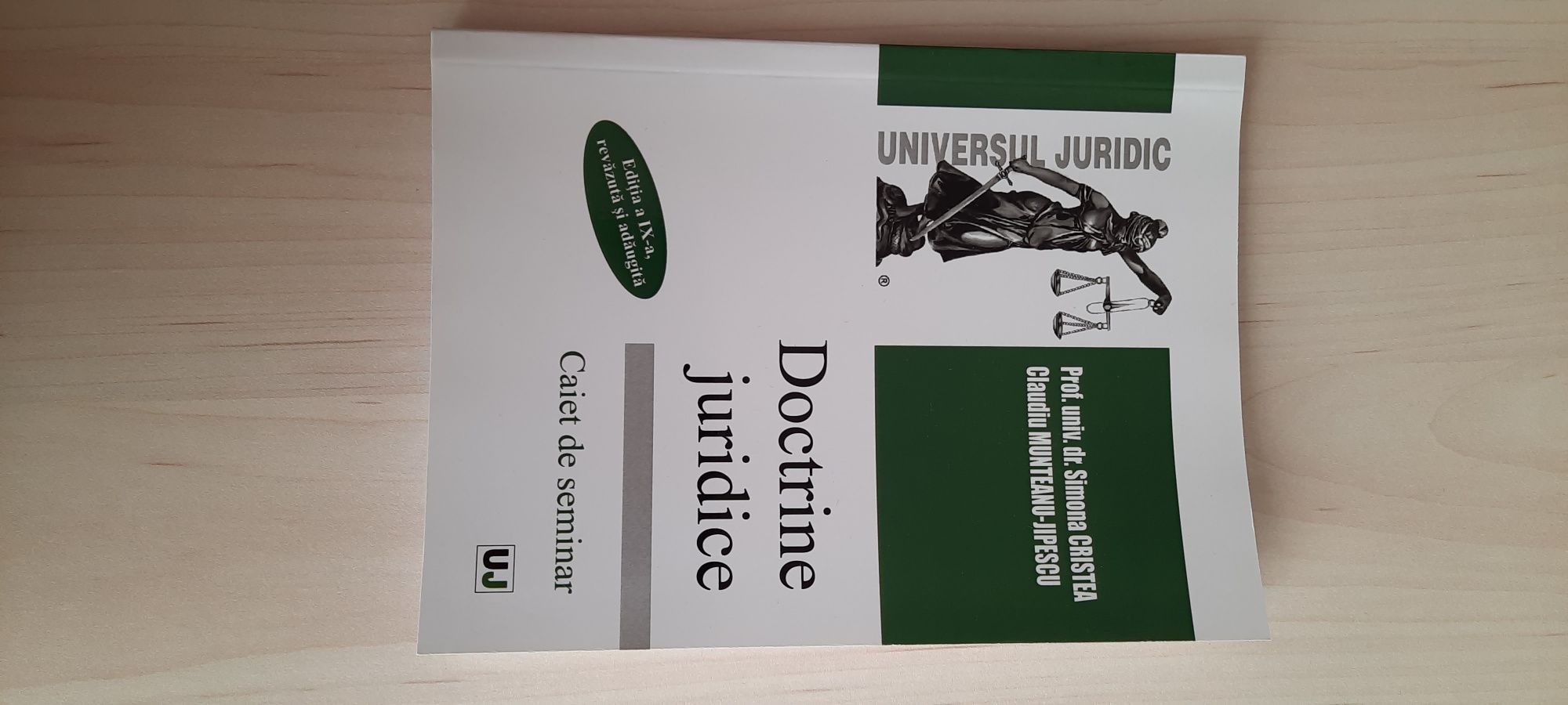 doctrine juridice(curs+caiet seminar), ed.IX 2021 , Simona Cristea