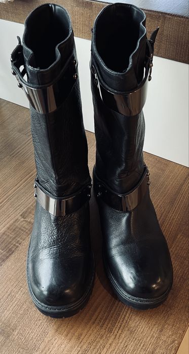 Ултрамодерни байкърски ботуши Ioannis естествена кожа