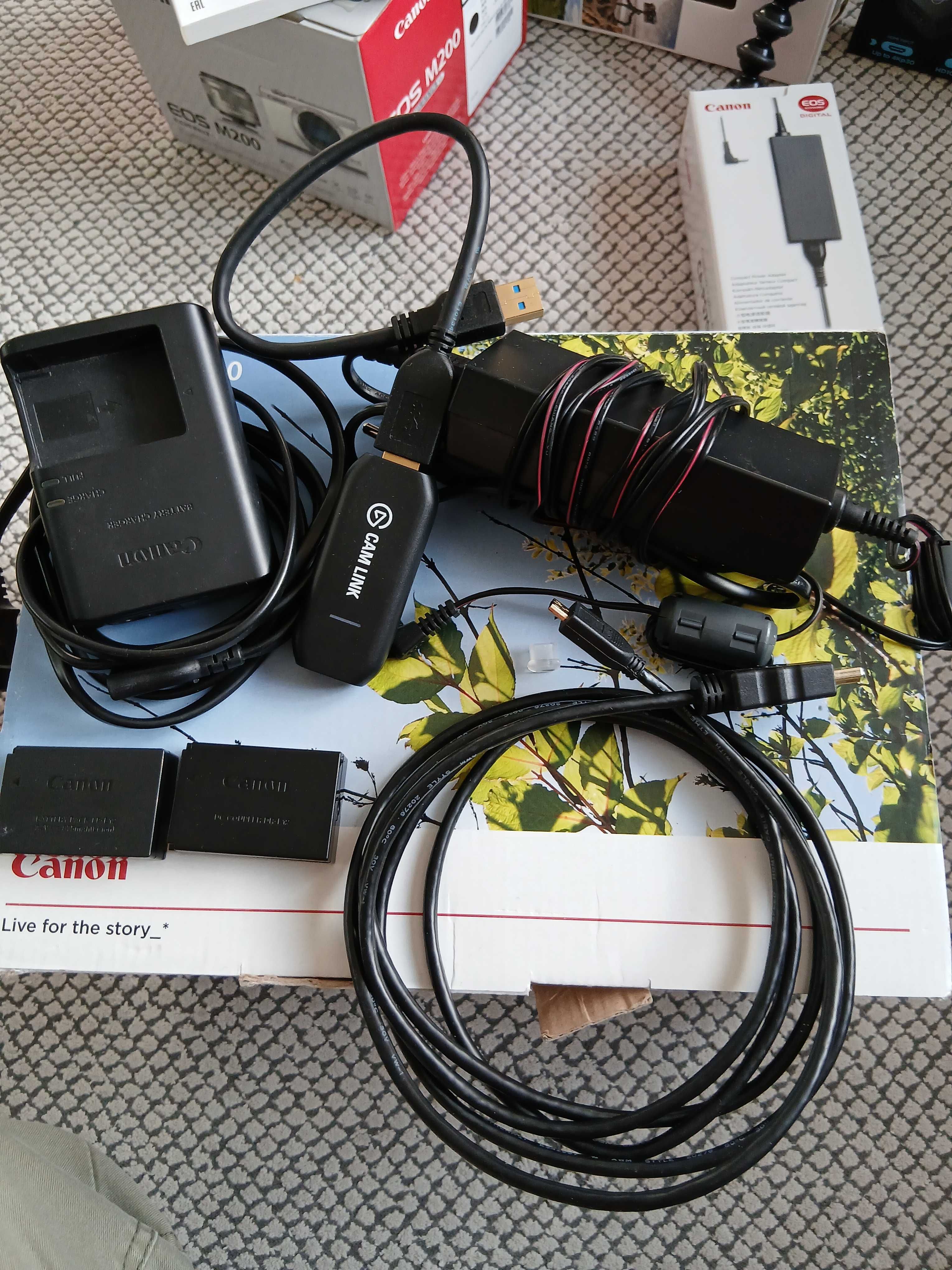 Canon EOS m200 essential streaming kit+elgato camlink 4k