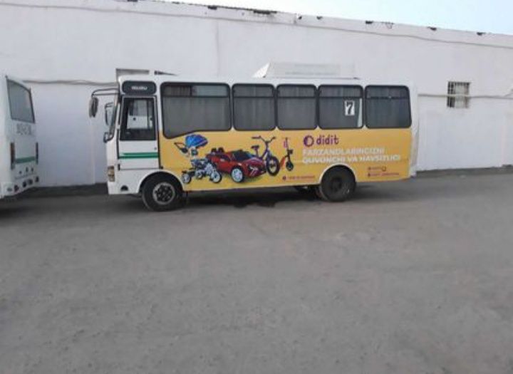 Avtobuslarda reklama xizmatlari. Автобусларда реклама хизматлари