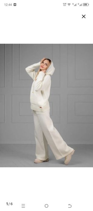 Тёплый костюм оверсайз. Шерсть 60% Россия