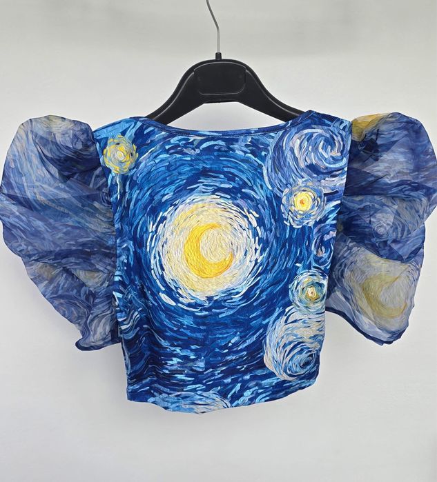 Bluza croptop model Van Gogh
