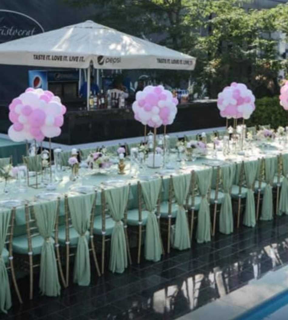 Funde scaune chiavari voal chiffon, ca noi, culori diverse