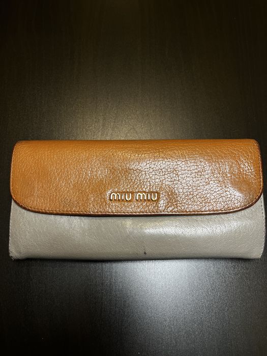 Портфейл Miu Miu от естествена кожа • винтидж • със сертификат