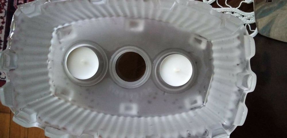 REXCALORIS-SUPER German/Swiss Crystal Candle Warmer  100 de ani vechi