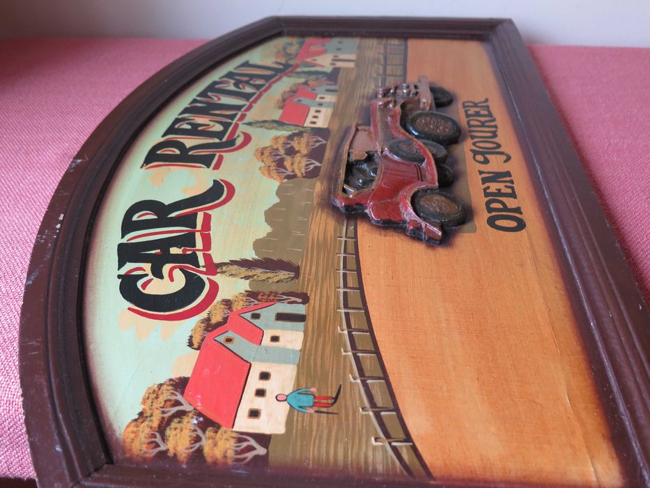 Стара табела , релефно пано
картина Car Rental