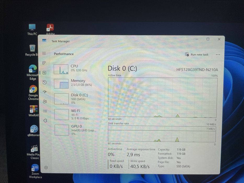 Лаптоп Acer TravelMate B Spin 11 inch.