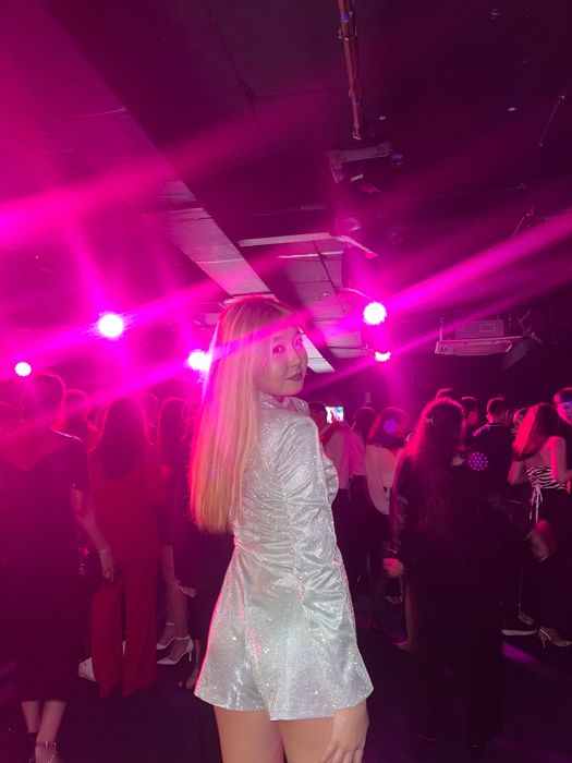 платье-комбез серебристый