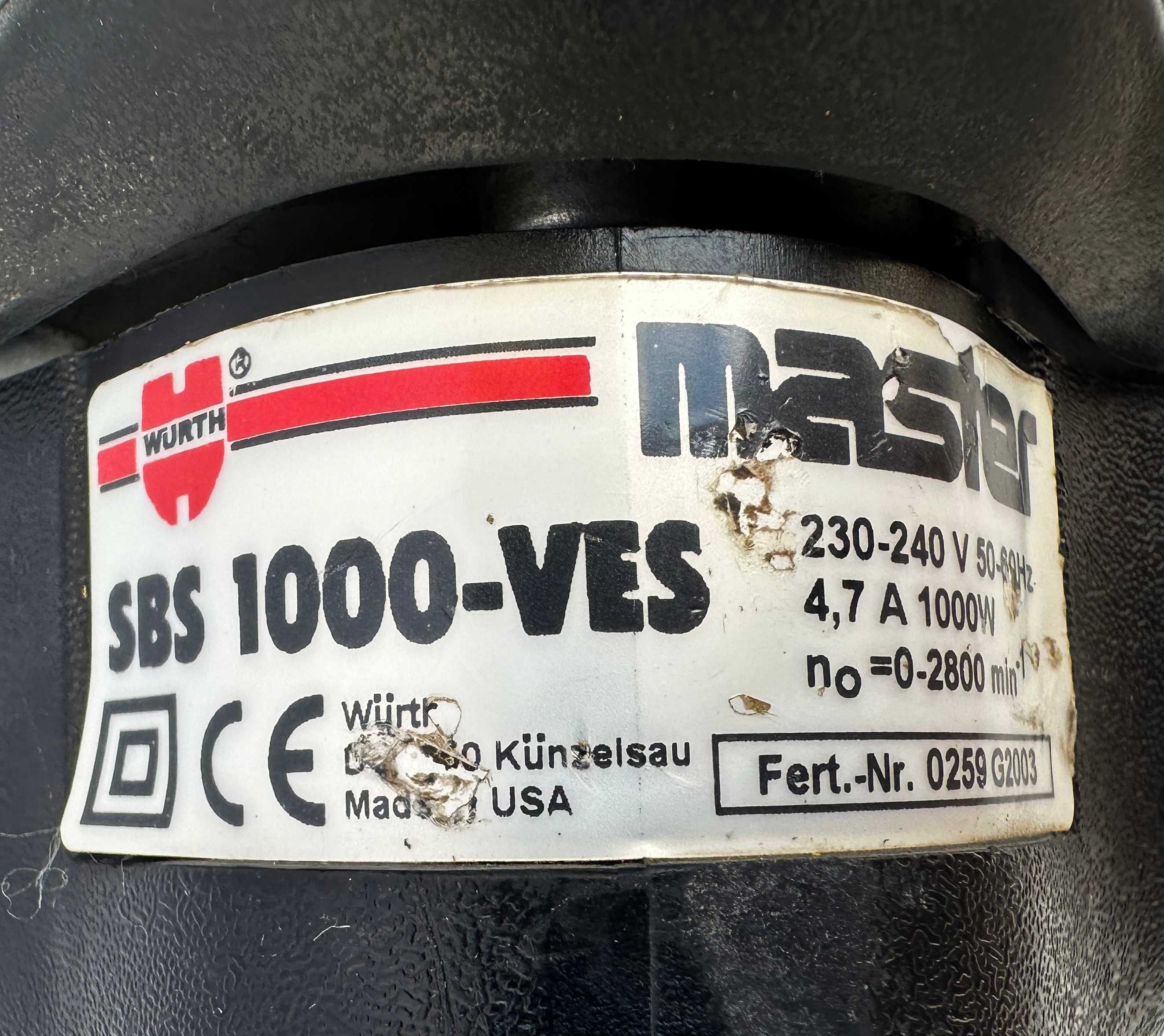 Wurth SBS 1000-VES - Професионален саблен трион 1000W