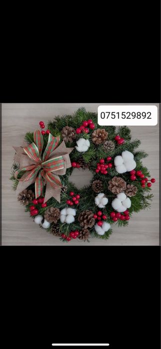 Coronite si ghirlande din brad natural
