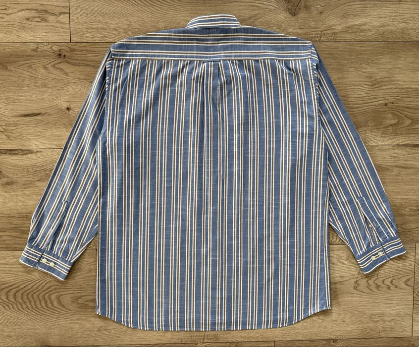 Camasa GANT Dungi Maneca Lunga Albastru Barbati | Marime XL