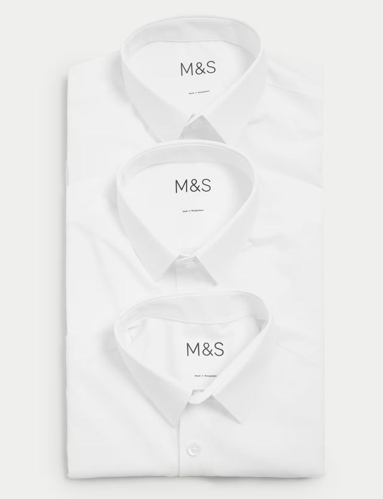 M&S Комплект белых рубашек 8-9 лет