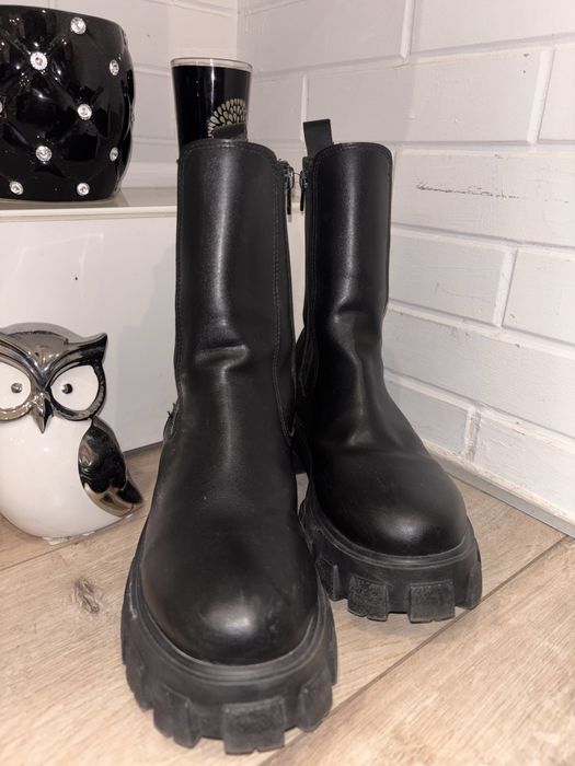 Зимни кожени боти