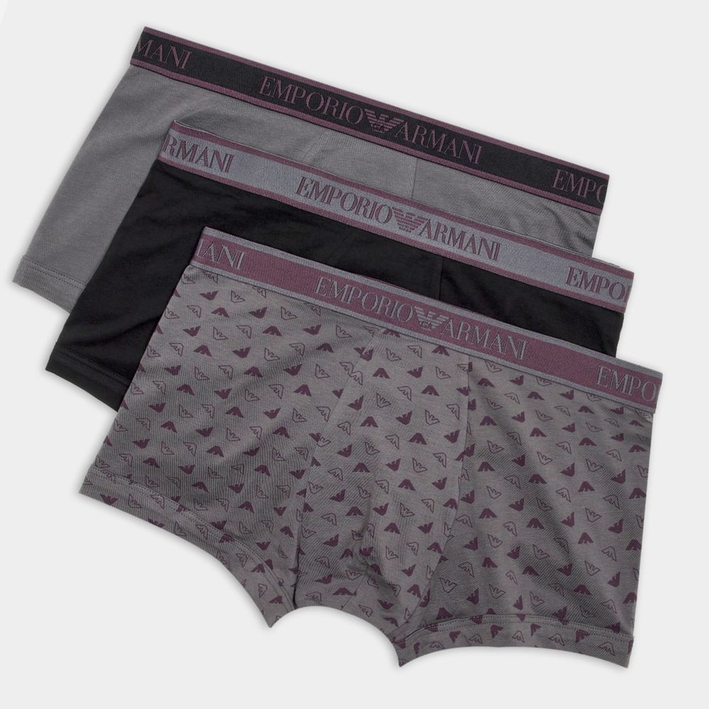 Оригинални мъжки боксерки 3 броя Emporio Armani 112130 4F717 40921
