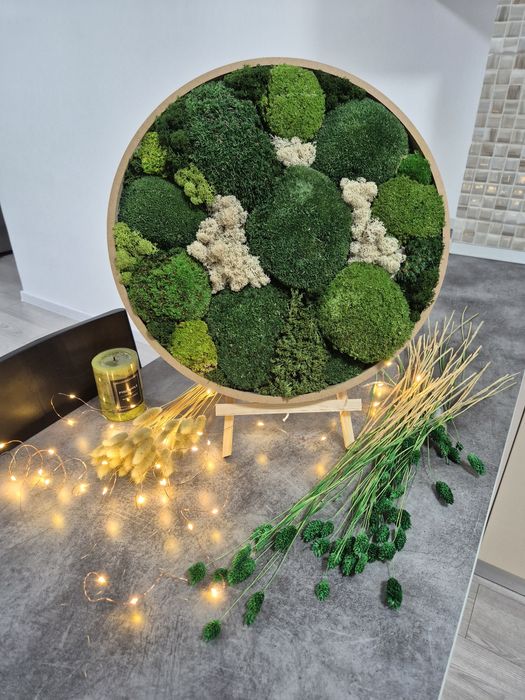 Tablou din muschi si licheni