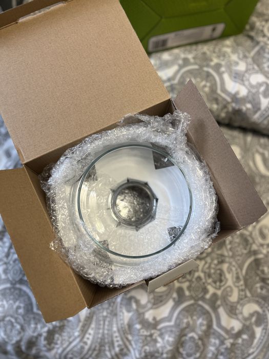 Vand set 2 oale din sticla borosilicata, 2L, cu capac si maner - NOI