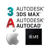 Установка программ macOS M1 MacBook AutoCAD Revit Corona 3Ds Max Apple