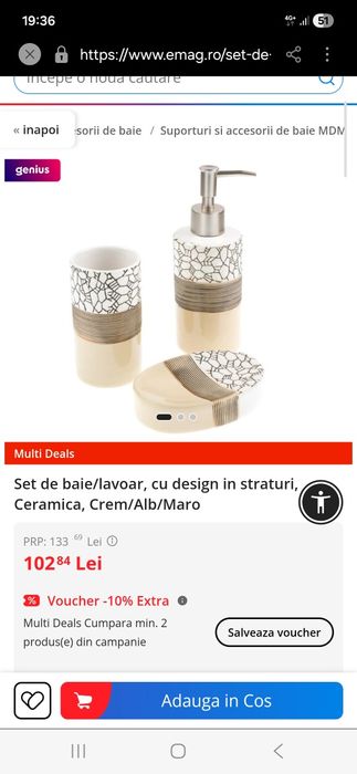 Set de baie ceramica