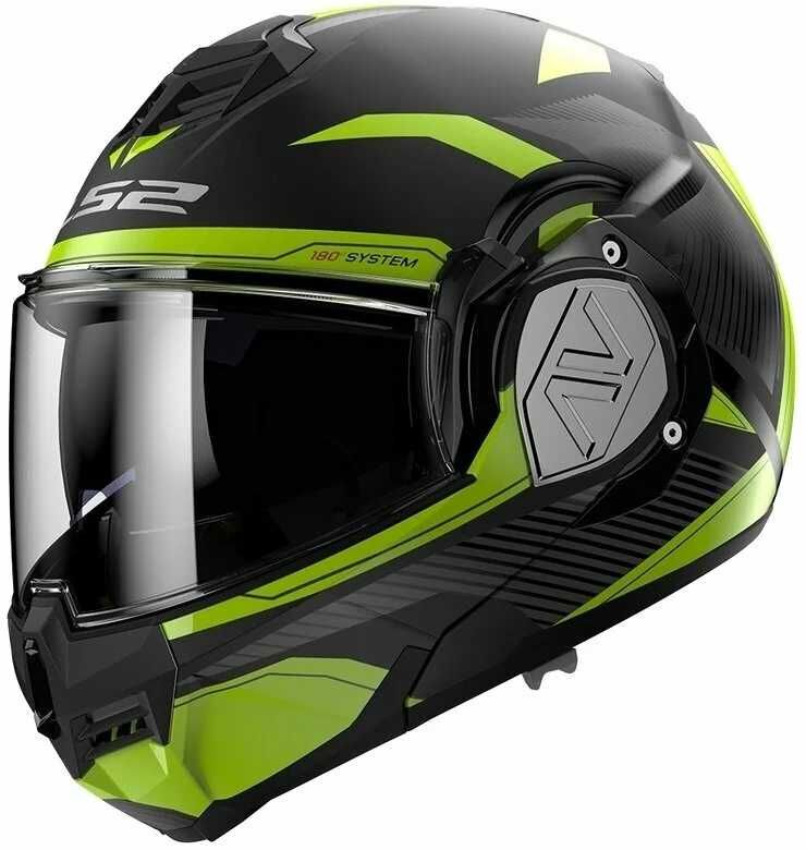 Каска LS2 Advant Revo Matt Black HV Yellow