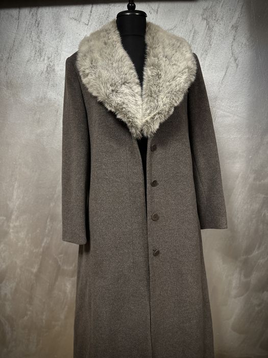 Palton lung elegant/70% wool, 10% angora