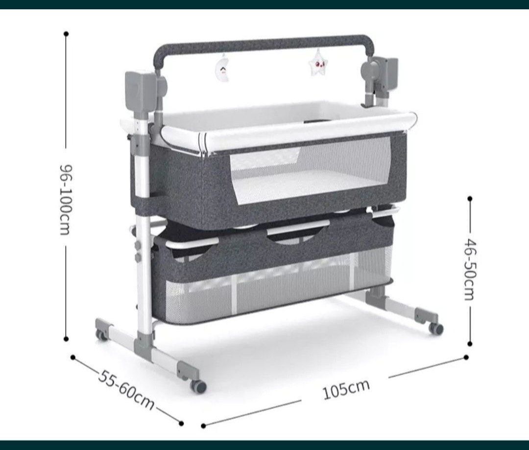 Даставка бесплатная. Детская электрический люьлка Прикроватная кроват