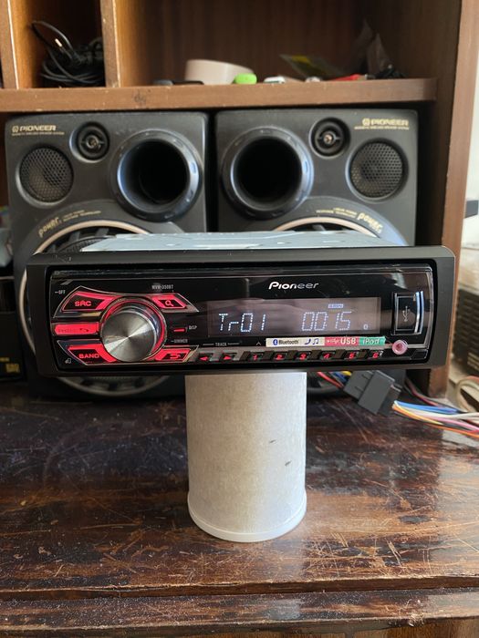 Pioneer MVH-350BT - BLUETOOTH, USB, Aux авто радио плеър за кола cd сд