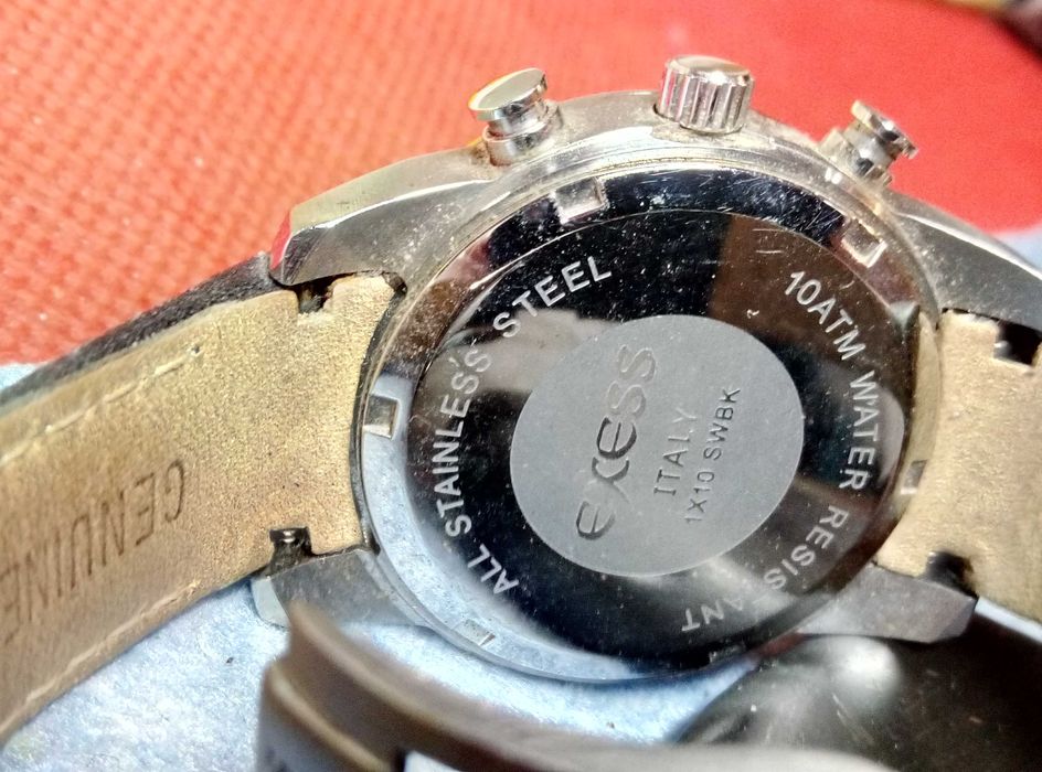 EXESS 1X10 SWBK ITALY Италиански Часовник ЕКСЕС Miyota Кварц-Механика