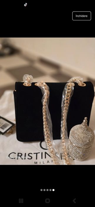 Geanta catifea Cristinaeffe