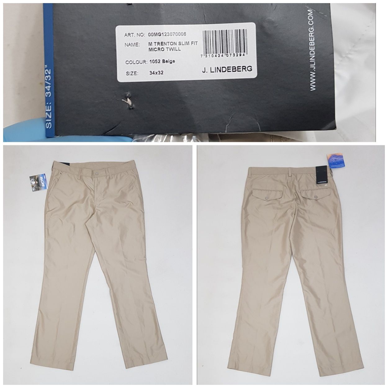 Pantaloni Noi J. LINDEBERG Treton Slim Fit micro twill S,M,L,XL OFERTA