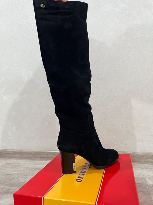 Сапоги натуральная замша