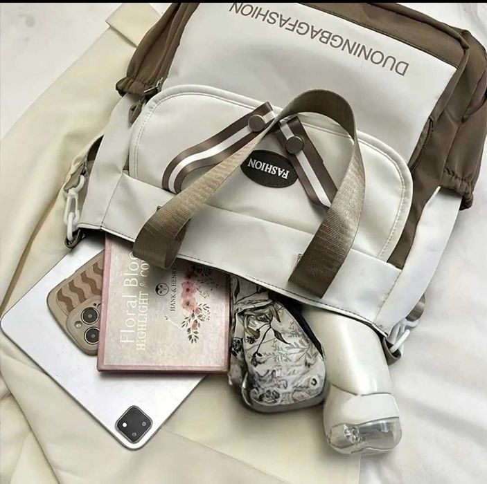 Дамска елегантна чанта, в цвят кафе